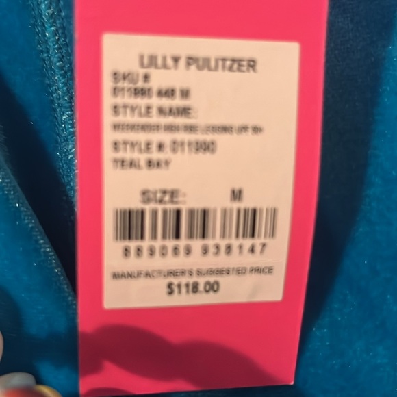 Lily Pulitzer teal bay legging - Picture 5 of 5